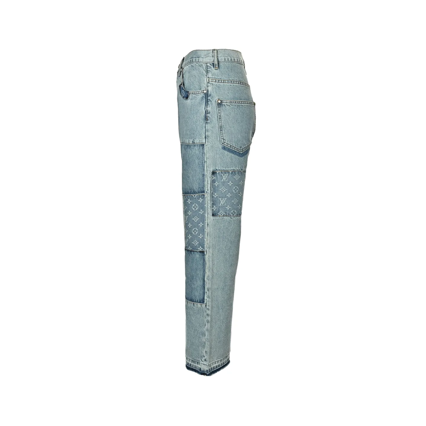 Louis Vuitton/Louis Vuitton presbyopic patchwork jeans